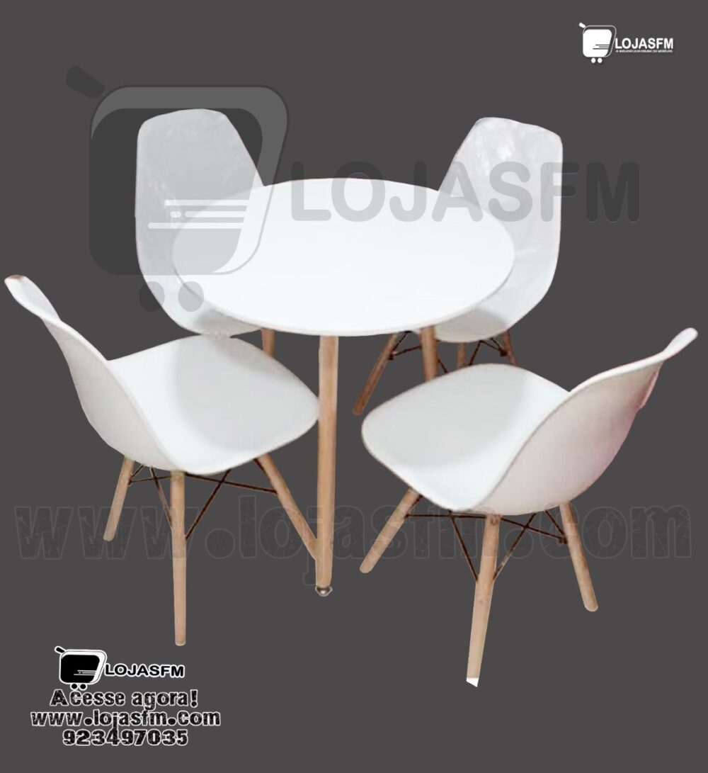 WhatsApp Image 2022-01-17 at 14.15.45 Mesa com 4 cadeira tampo oval produto novo com direito entrega e montagem. - Image 1