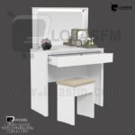 Escrivania com espelho e cadeira cor branco produto novo com direito entrega e montagem
