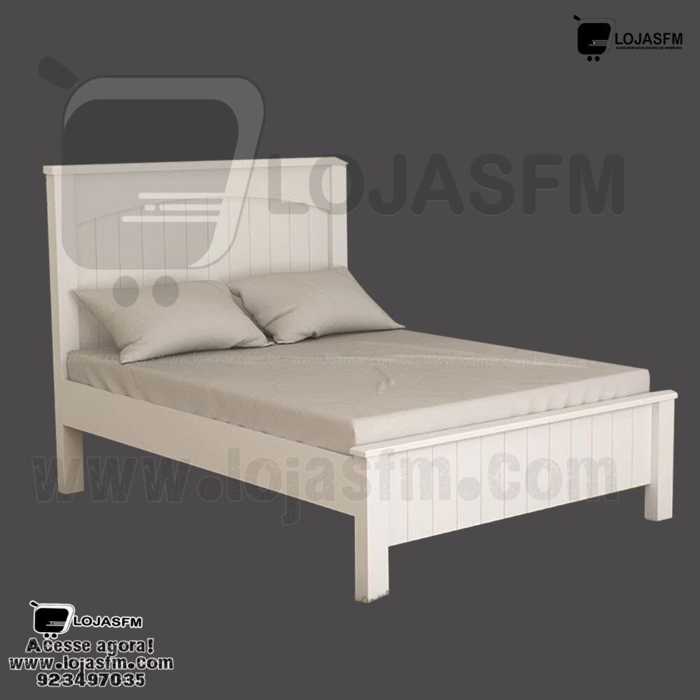 Cama casal medida 190x140 sem o colchão produto novo com direito entrega e montagem - Image 1