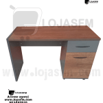 Secretaria em madeira medida 120x60 com bloco de gaveta fixo produto novo com direito entrega e montagem