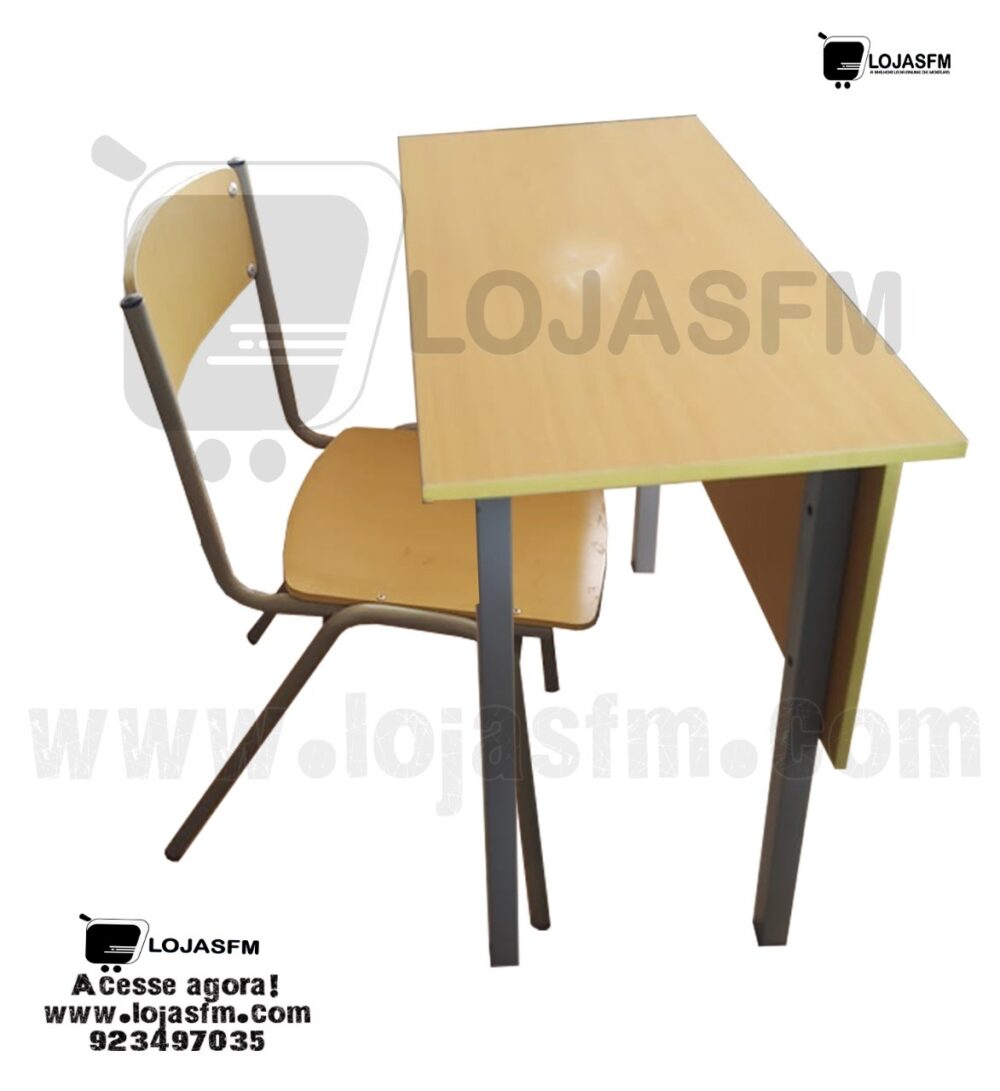 🪑 Carteira Escolar Individual Universitária – 100x50 cm produto novo com direito entrega e montagem - Image 1