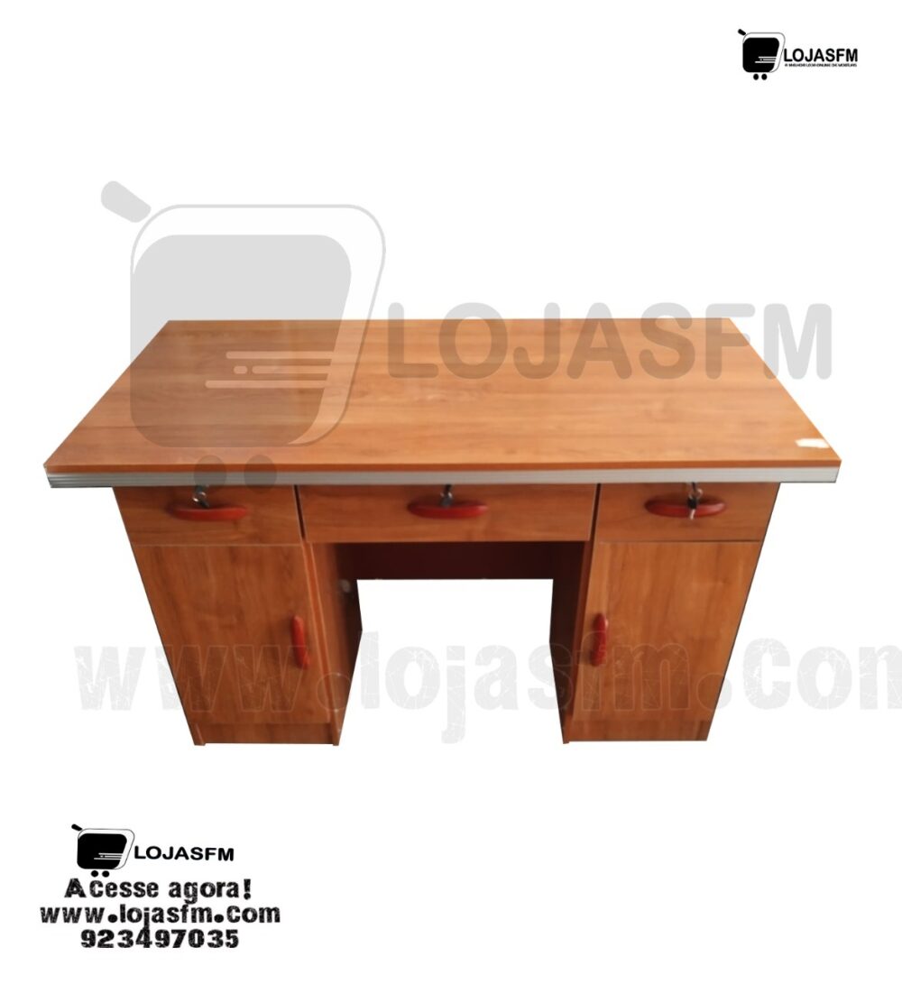 Secretaria em madeira medida 120x60 produto novo com direito entrega e montagem - Image 1