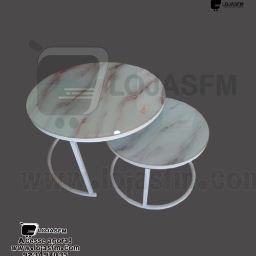 Mesa de apoio oval produto novo com direito entrega e montagem