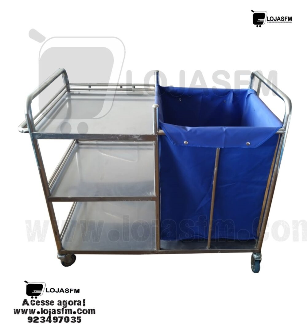 Estante com 3 prateleira e cesto de roupa produto novo com direito entrega e montagem - Image 1