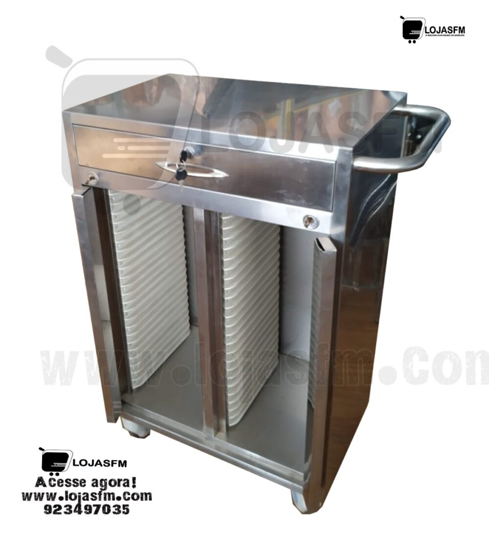 Carrinho metálico com 1 gaveta produto novo com direito entrega ao domicílio - Image 1
