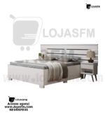 Cama roma medida 200x160 com 2 mesa de cabeceira e o colchão produto novo com direito entrega e montagem - Image 2