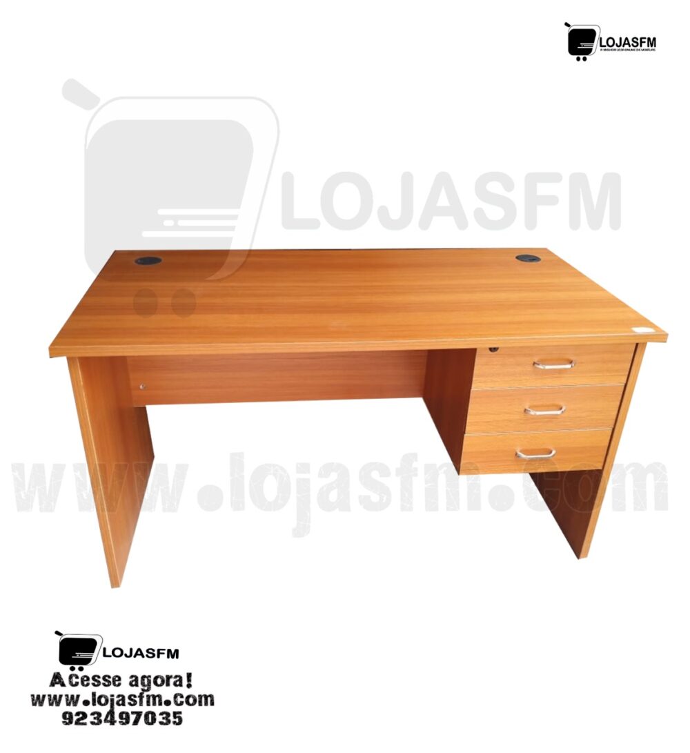 Secretaria com bloco de gaveta fixa medida 120x60 produto novo com direito entrega e montagem - Image 2