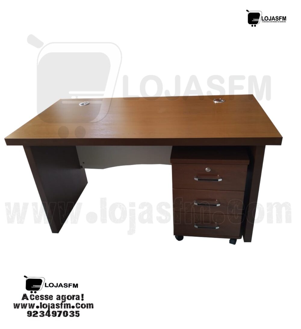 Secretaria de 140x70 com bloco rodado produto novo com direito entrega e montagem - Image 2