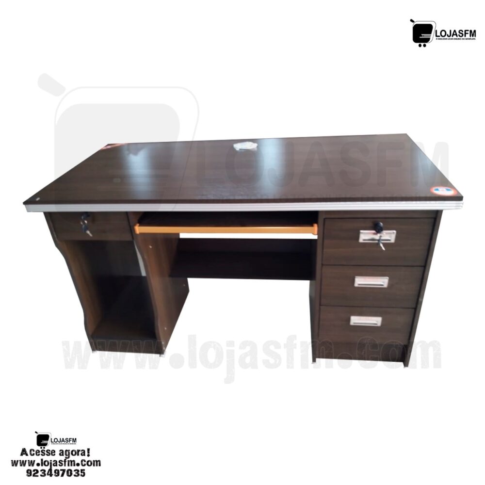 Secretaria com bloco fixo medida 140x70 produto novo com direito entrega e montagem - Image 1