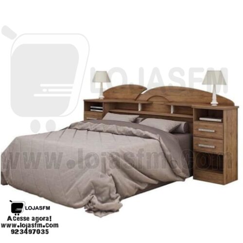Cama de casal medida 200x160 com o colchão +2 mesa de cabeceira produto novo com direito entrega e montagem