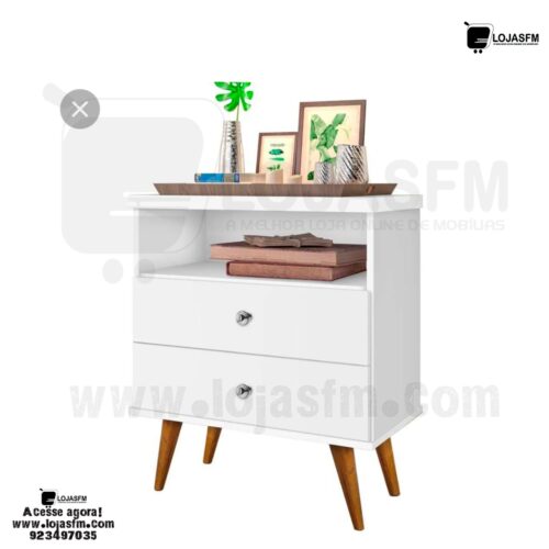 Mesa de cabeceira com 2 gaveta produto novo com direito entrega e montagem