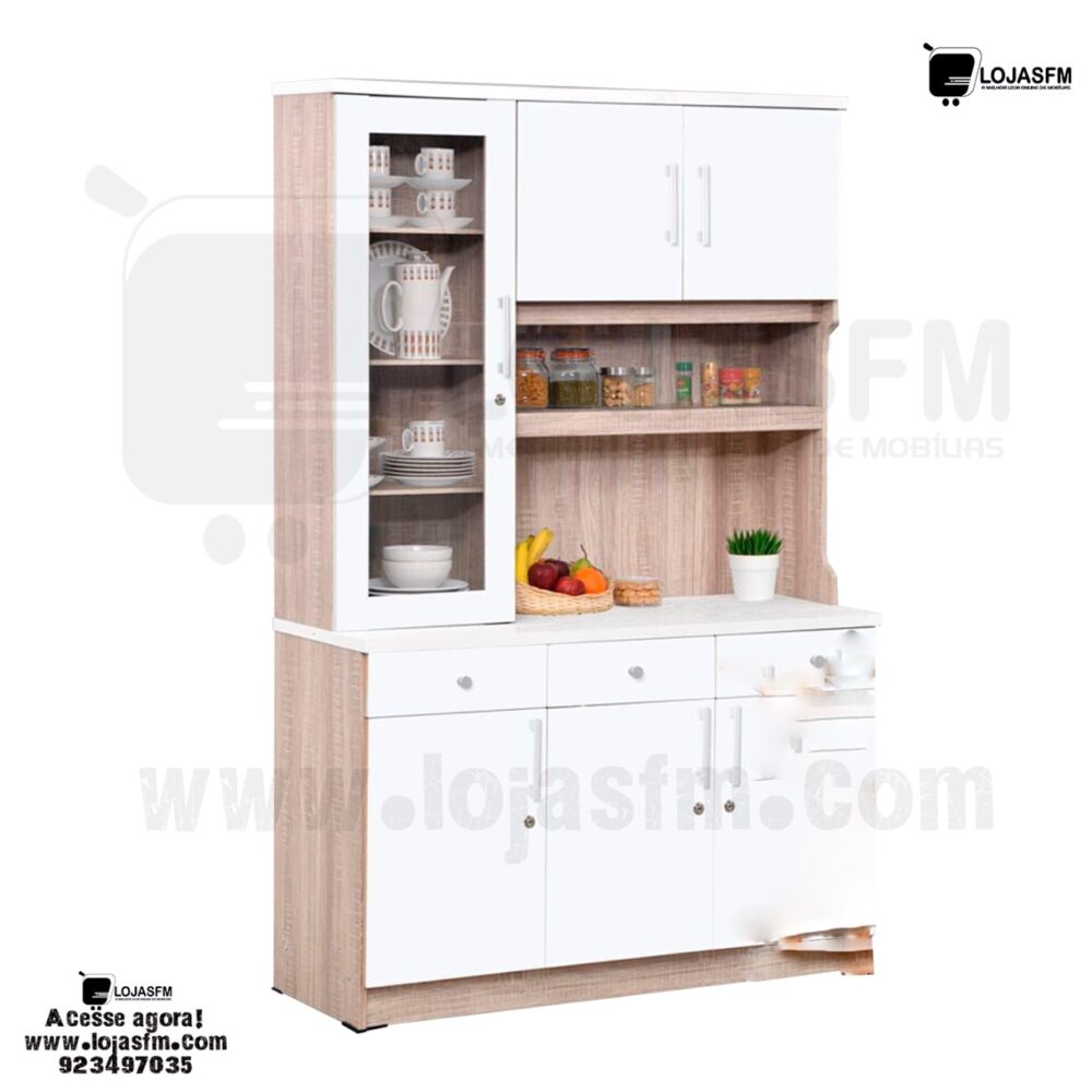 Armário de cozinha em madeira produto novo com direito entrega e montagem - Image 1