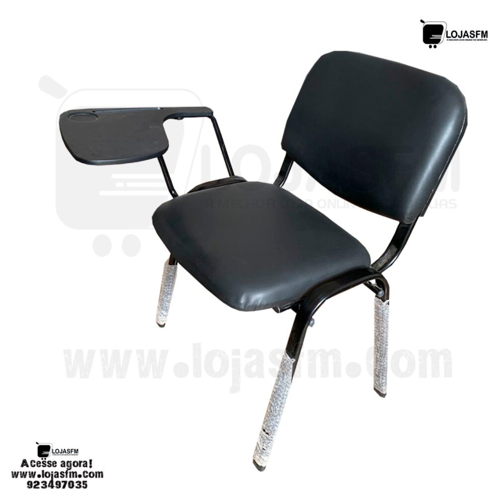 Cadeira com palmatória napa preta produto novo com directo entrega e montagem - Image 1