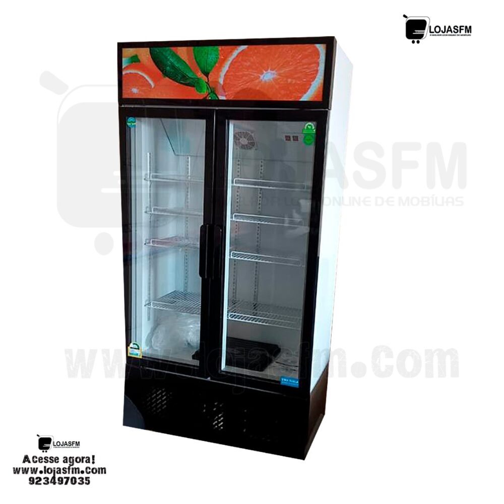 Frigorifico DMK com 2 porta de vidro 500 litros produto novo com direito entrega ao domicílio  - Image 1