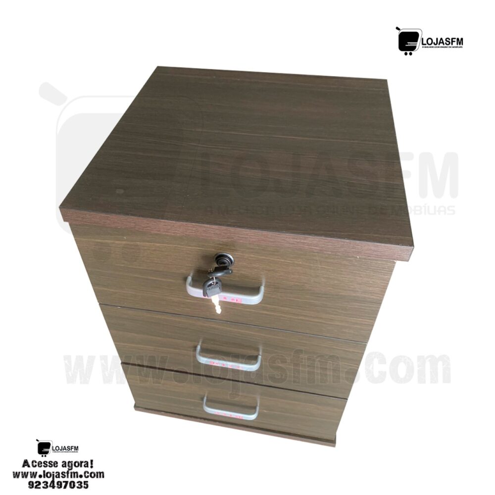 Bloco de gaveta rodado com chave produto novo com direito entrega e montagem - Image 1