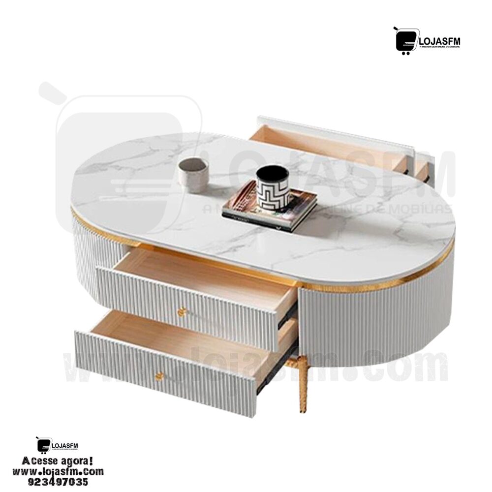 Conjunto de sala clássico rack com a mesa de centro produto novo com direito entrega e montagem - Image 4