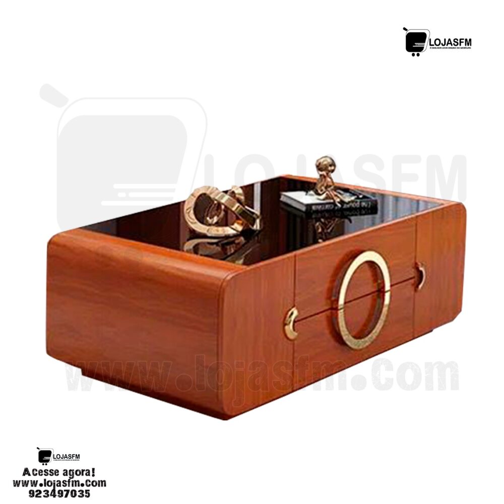 Conjunto de sala clássico rack com a mesa de centro produto novo com direito entrega e montagem - Image 2