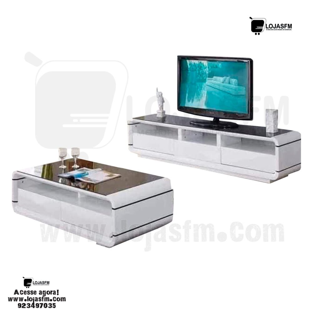 Conjunto mesa de centro com a racker para tv produto novo com direito entrega e montagem - Image 1