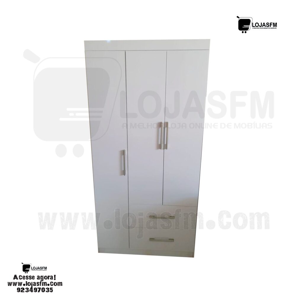 Roupeiro com 3 porta e 2 gaveta produto novo com direito entrega e montagem - Image 3