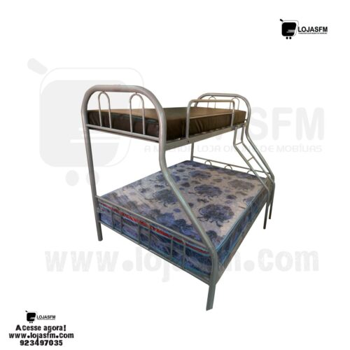 Beliche de ferro casal por baixo solteiro por cima produto novo com direito entrega e montagem