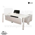 Secretaria L cor branca de qualidade resistente e durável produto novo com direito entrega e montagem