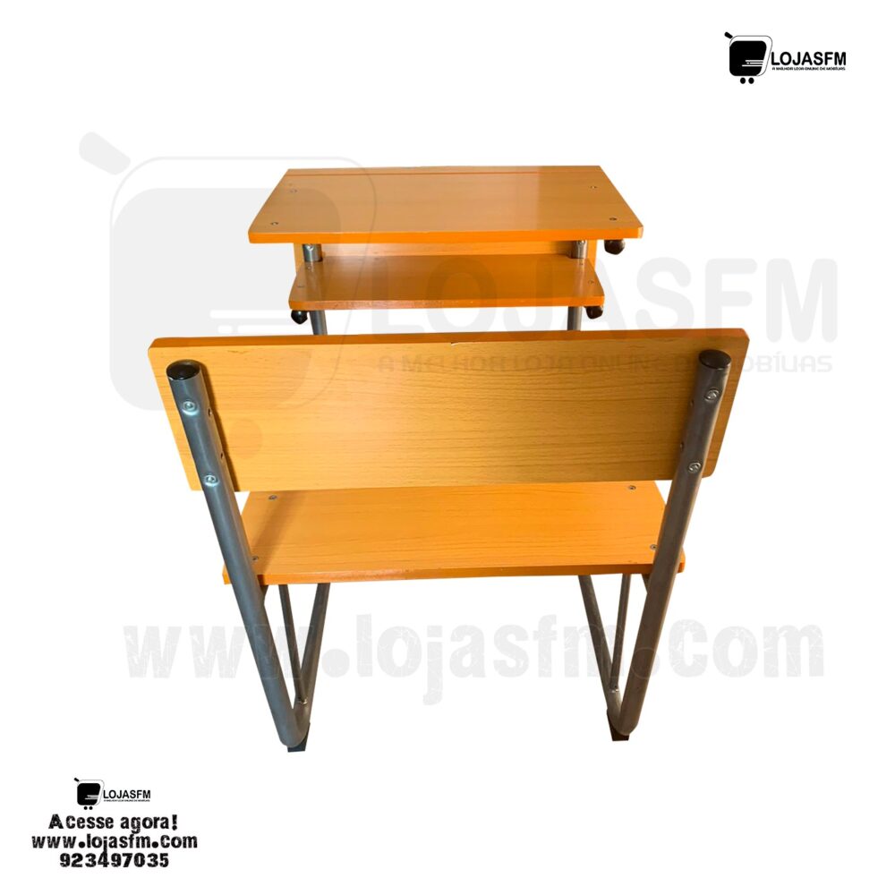 Carteira escolar com cadeira colada monobloco produto novo com direito entrega e montagem - Image 3