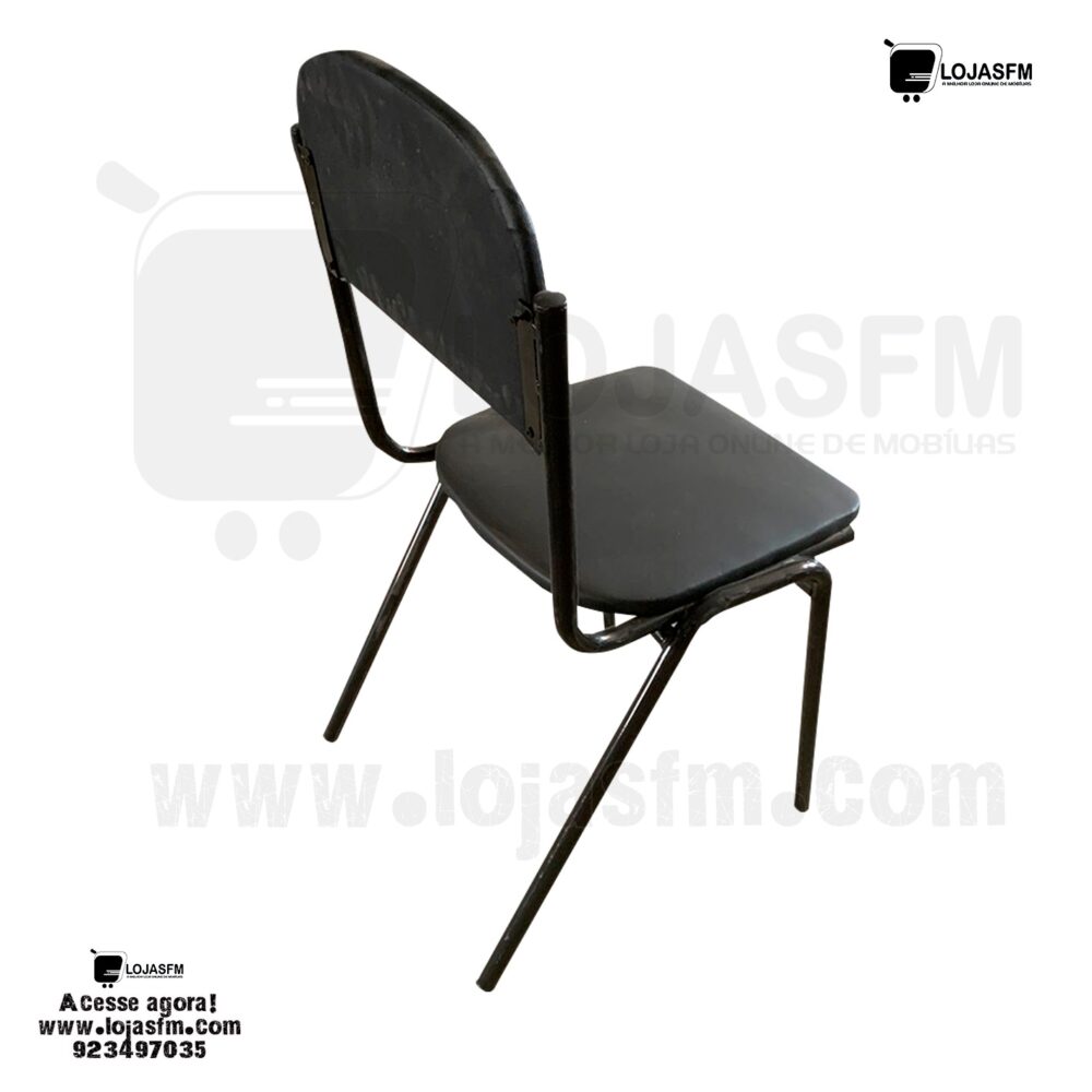Cadeira fixa armação de ferro acento e encosto em napa produto novo com direito entrega ao domicílio - Image 2