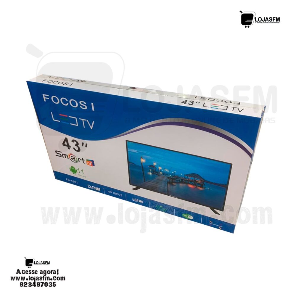 TV Focos smart 43 polegada produto novo com direito entrega ao domicílio - Image 1