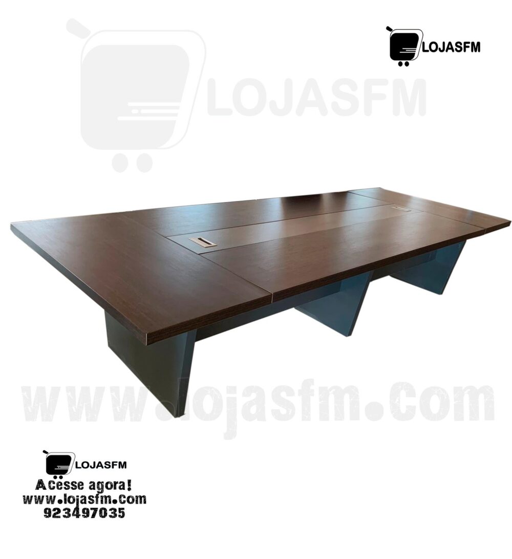 Mesa de reunião com 15 lugares em madeira produto novo com direito entrega e montagem - Image 1