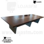 Mesa de reunião com 15 lugares em madeira produto novo com direito entrega e montagem