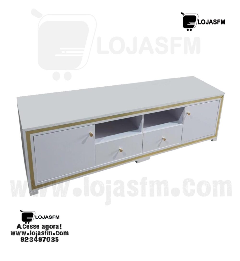 Rack para TV com 2 gaveta e 2 porta produto novo com direito entrega e montagem  - Image 1