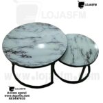 Mesa de apoio oval produto novo com direito entrega e montagem