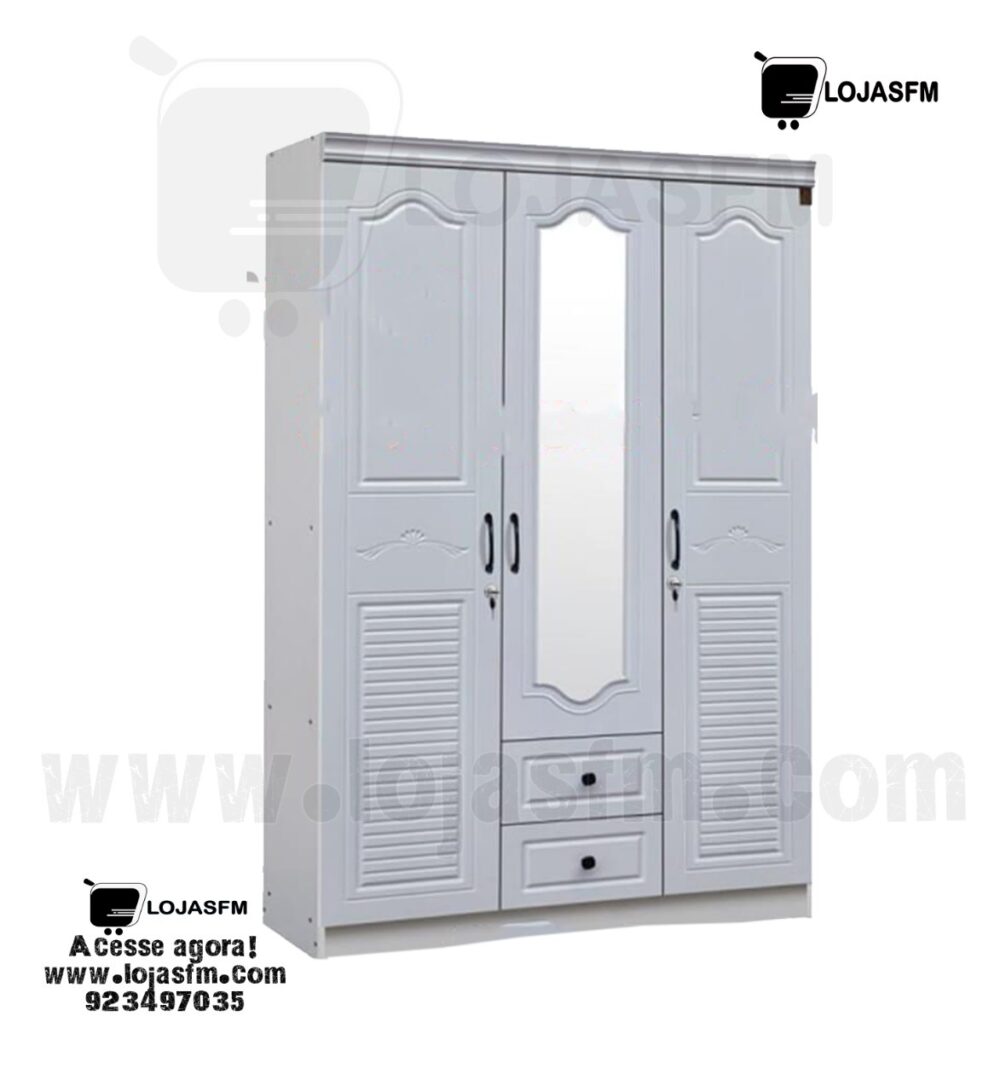 Roupeiro com 3 porta e 3 gaveta produto novo com direito entrega e montagem - Image 1