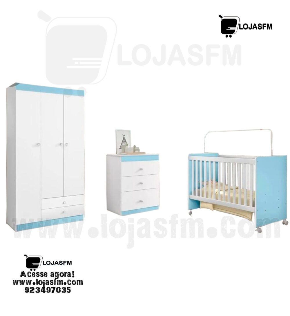 Conjunto de quarto de bebe com o respetivo colchão produto novo com direito entrega e montagem - Image 1