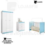 Conjunto de quarto de bebe com o respetivo colchão produto novo com direito entrega e montagem