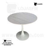 Mesa oval estrutura de ferro tampo mármore produto novo com direito entrega e montagem - Image 2