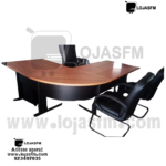 Secretaria L perna metálica tampo em madeira produto novo com direito entrega e montagem