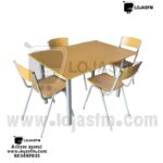Mesa com 4 cadeira para refeitório produto novo com direito entrega e montagem 