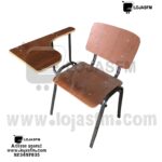 Cadeira com palmatória armação de ferro acento e costa em madeira produto novo com direito entrega e montagem 