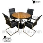 Mesa de reunião oval tampo em madeira branco armação de ferro cor preta produto novo com direito entrega e montagem