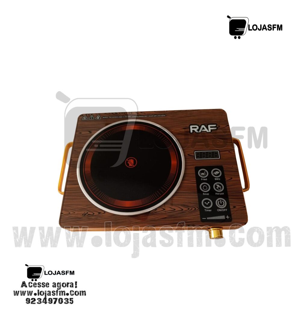 Placa portátil elétrica de uma  boca digital marca RAF tem ventilador resistente ao aquecimento produto novo com direito entrega ao domicilio - Image 1