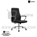 Cadeira giratória com rodas em napa preta produto novo com direito entrega e montagem