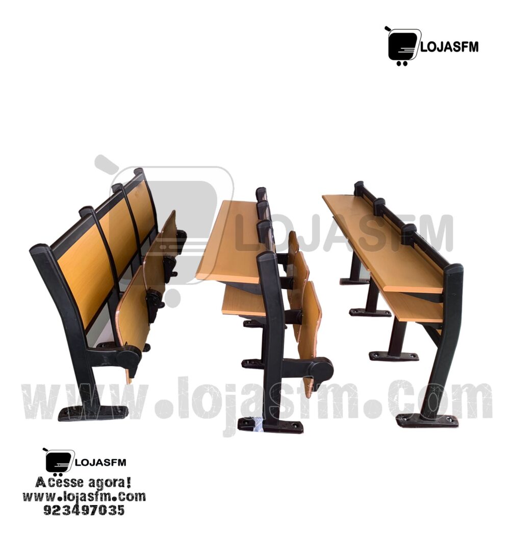 Carteira escolar 3 unidade com a respectiva mesa produto novo com direito entrega e montagem - Image 4