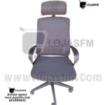 Cadeira giratória com costa de rede e cabeceira produto novo com direito entrega e montagem