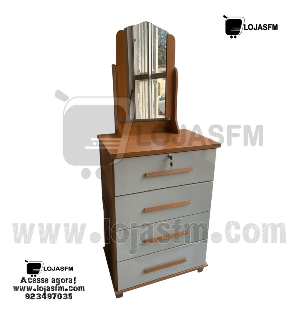 Imagem do WhatsApp de 2024-11-05 à(s) 05.32.15_2eefc7cf Cômoda com 4 gaveta e espelho por cima produto novo com direito entrega e montagem - Image 1