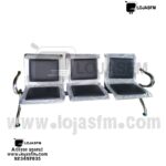 Cadeira de espera com 3 lugares produto novo com direito entrega e montagem