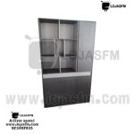 Armários de madeira com 4 porta castanho escuro produto novo com direito entrega e montagem