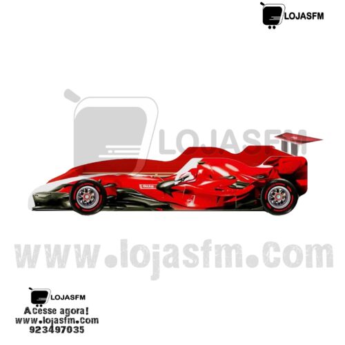 Cama estilo de carro F1 com o respectivo colchão produto novo com direito entrega e montagem