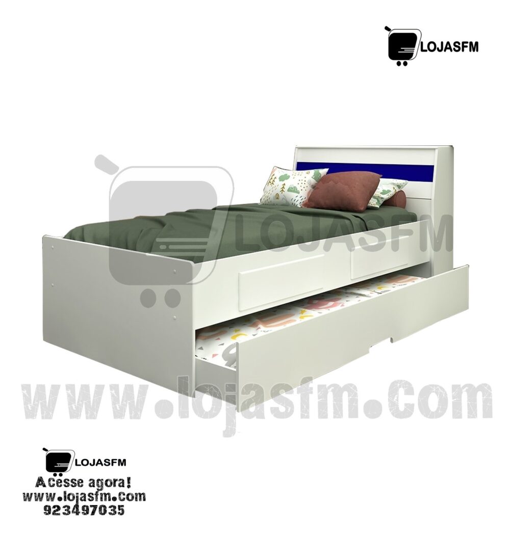 Cama dupla sem o colchão medida 190x90 produto novo com direito entrega e montagem - Image 1
