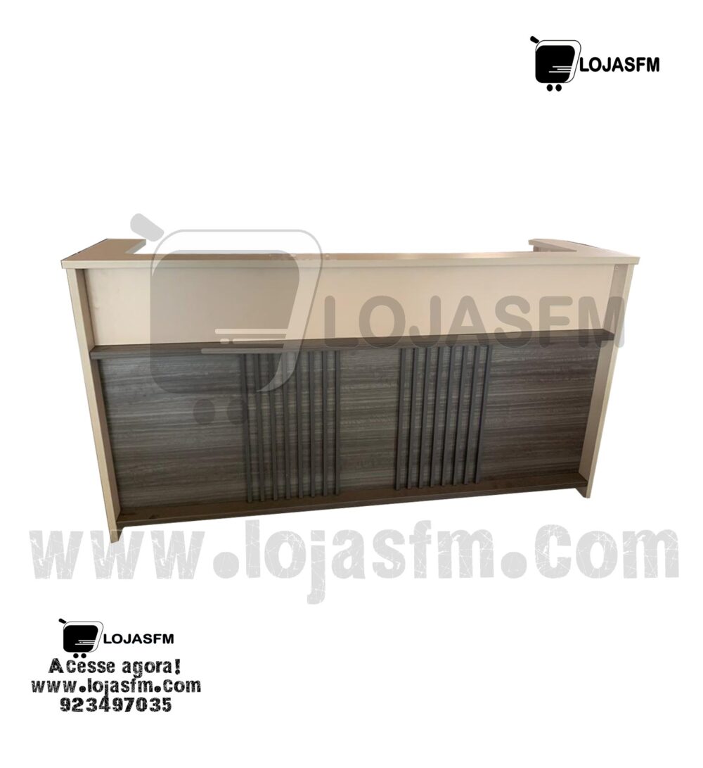 Secretaria balcão 240x70 em madeira produto novo com direito entrega e montagem - Image 2